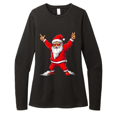 Happy Christmas Santa For Boy Girl Funny Christmas Womens CVC Long Sleeve Shirt