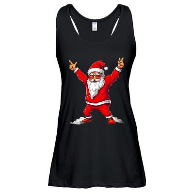 Happy Christmas Santa For Boy Girl Funny Christmas Ladies Essential Flowy Tank