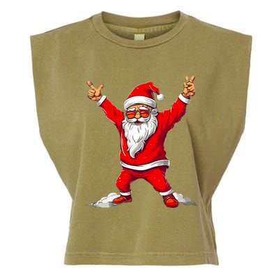 Happy Christmas Santa For Boy Girl Funny Christmas Garment-Dyed Women's Muscle Tee