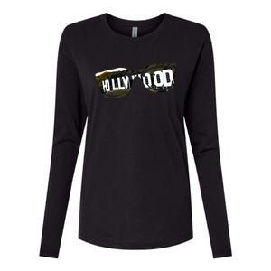 Hollywood California Sign Souvenir Womens Cotton Relaxed Long Sleeve T-Shirt