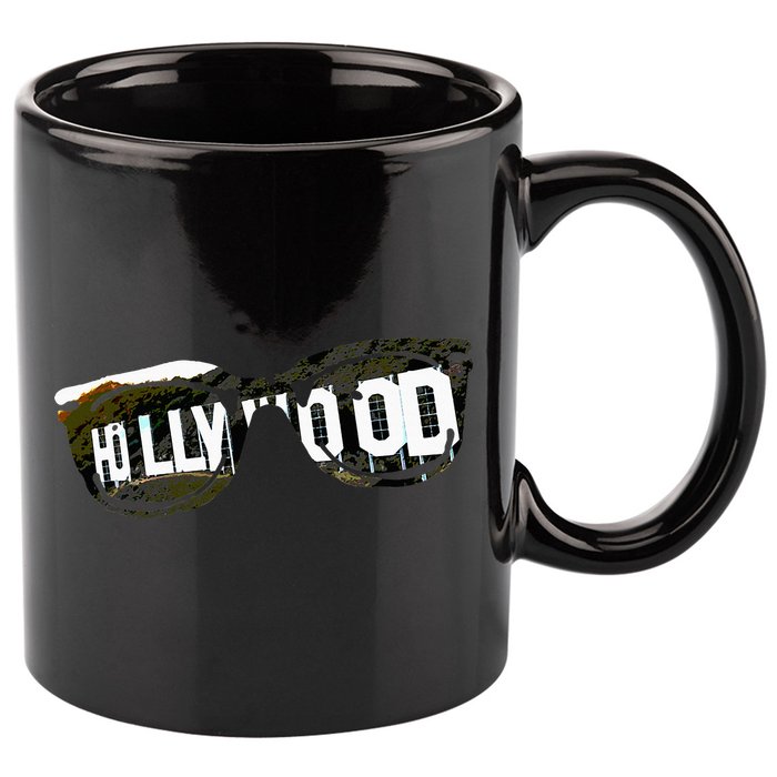 Hollywood California Sign Souvenir 11oz C Handle Ceramic Mug