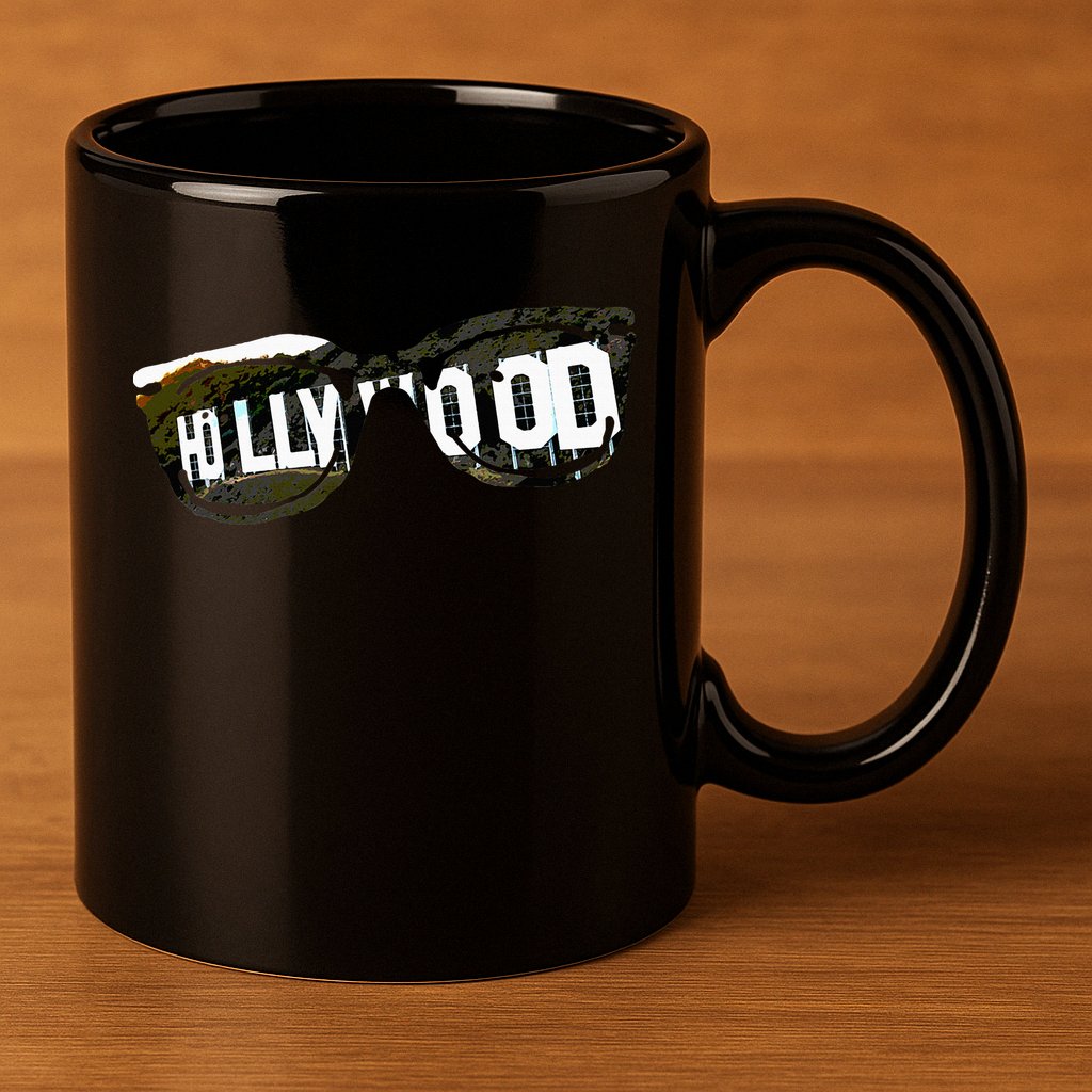 Hollywood California Sign Souvenir 11oz C Handle Ceramic Mug