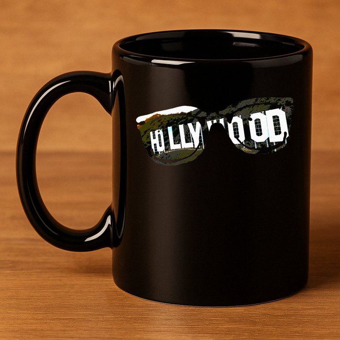 Hollywood California Sign Souvenir 11oz C Handle Ceramic Mug