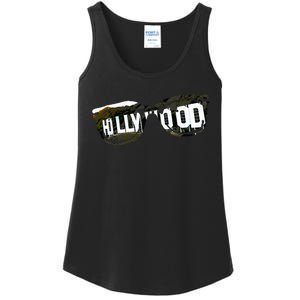 Hollywood California Sign Souvenir Ladies Essential Tank