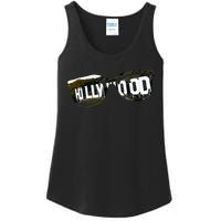 Hollywood California Sign Souvenir Ladies Essential Tank