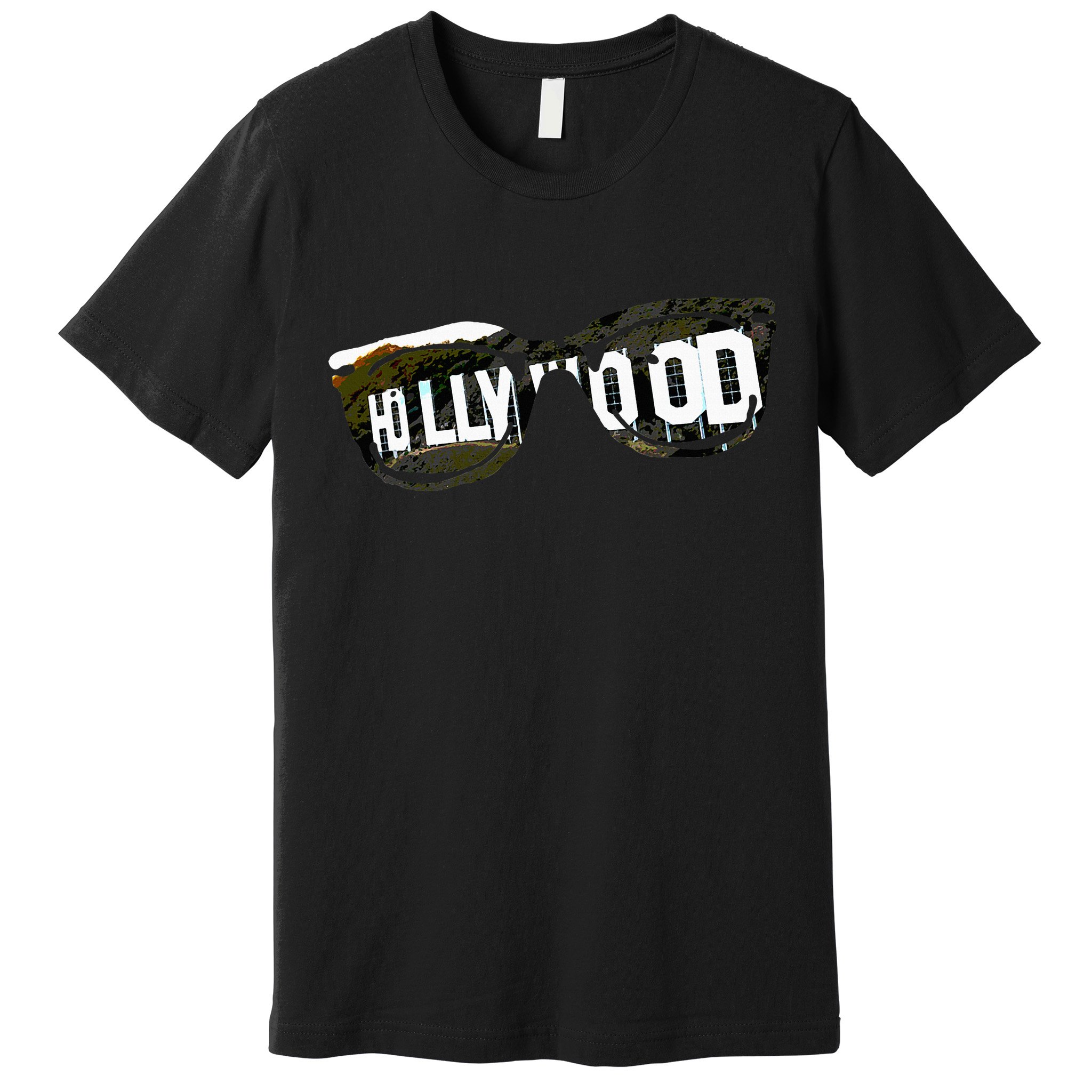 Hollywood California Sign Souvenir Premium T-Shirt
