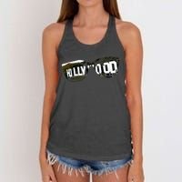 Hollywood California Sign Souvenir Women's Knotted Racerback Tank