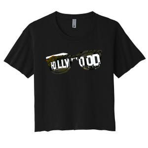 Hollywood California Sign Souvenir Women's Crop Top Tee