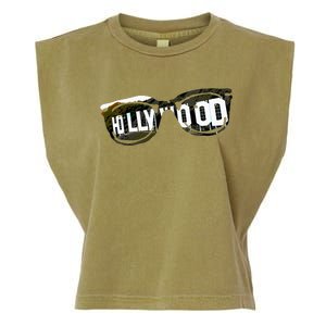 Hollywood California Sign Souvenir Garment-Dyed Women's Muscle Tee