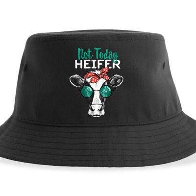 Heifer Country Sayings Not Today Heifer Sustainable Bucket Hat