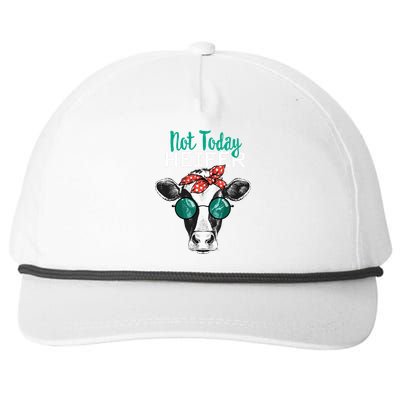 Heifer Country Sayings Not Today Heifer Snapback Five-Panel Rope Hat