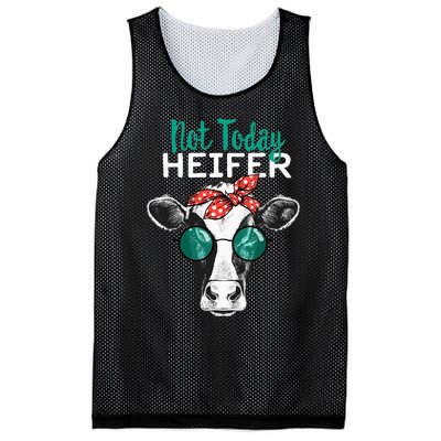 Heifer Country Sayings Not Today Heifer Mesh Reversible Basketball Jersey Tank