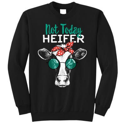 Heifer Country Sayings Not Today Heifer Tall Sweatshirt