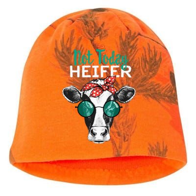 Heifer Country Sayings Not Today Heifer Kati - Camo Knit Beanie