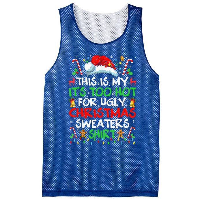 Hot Christmas Sweater Collection Mesh Reversible Basketball Jersey Tank