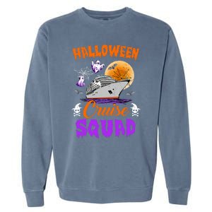 Halloween Cruise Squad Family Cruising Crew Vacation Trip Gift Garment-Dyed Sweatshirt