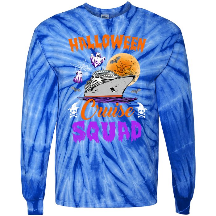 Halloween Cruise Squad Family Cruising Crew Vacation Trip Gift Tie-Dye Long Sleeve Shirt