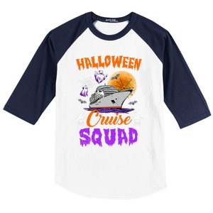 Halloween Cruise Squad Family Cruising Crew Vacation Trip Gift Baseball Sleeve Shirt