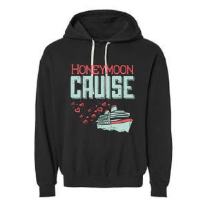 Honeymoon Cruise Ship Cruising Vacation Trip Couple Gift Garment-Dyed Fleece Hoodie