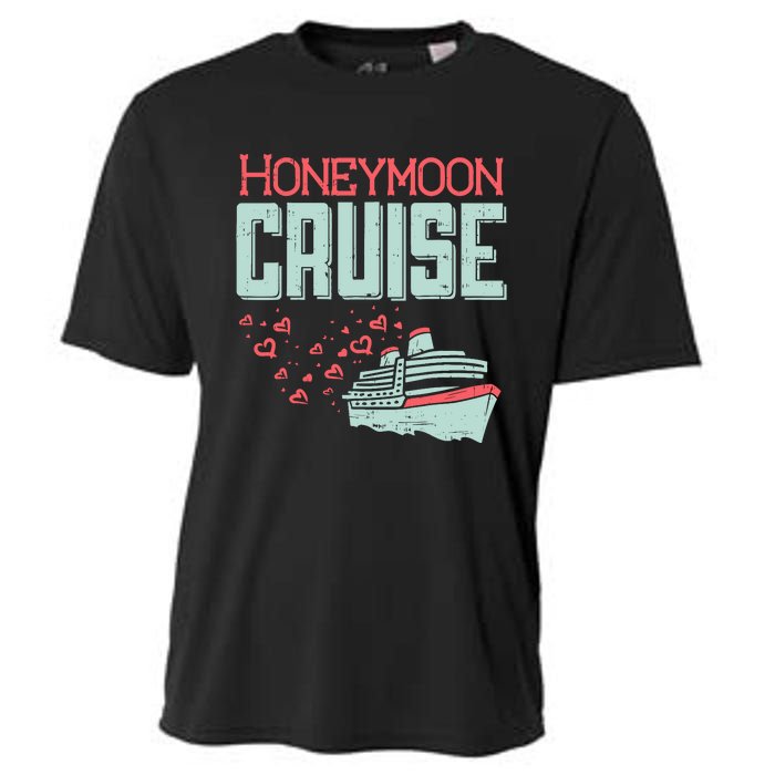 Honeymoon Cruise Ship Cruising Vacation Trip Couple Gift Cooling Performance Crew T-Shirt