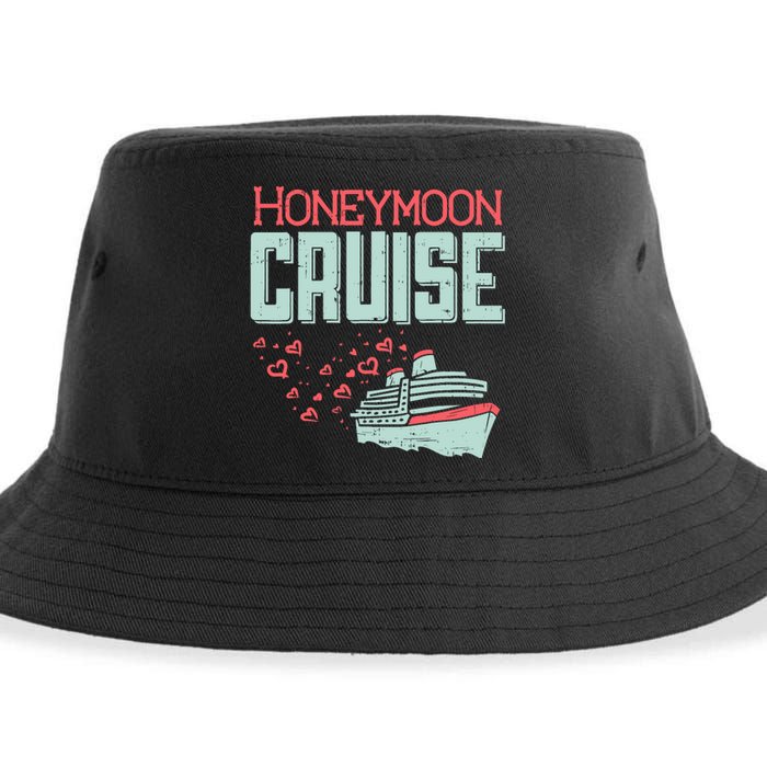 Honeymoon Cruise Ship Cruising Vacation Trip Couple Gift Sustainable Bucket Hat