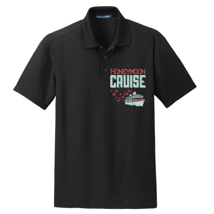 Honeymoon Cruise Ship Cruising Vacation Trip Couple Gift Dry Zone Grid Polo