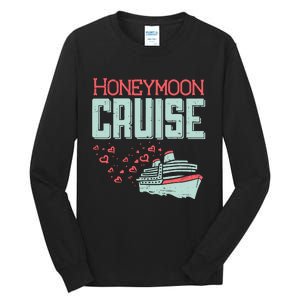 Honeymoon Cruise Ship Cruising Vacation Trip Couple Gift Tall Long Sleeve T-Shirt