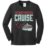 Honeymoon Cruise Ship Cruising Vacation Trip Couple Gift Kids Long Sleeve Shirt