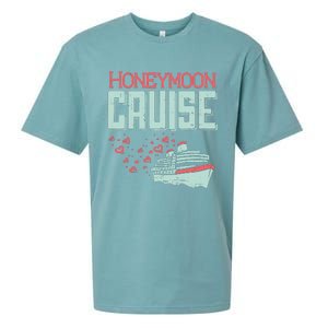 Honeymoon Cruise Ship Cruising Vacation Trip Couple Gift Sueded Cloud Jersey T-Shirt