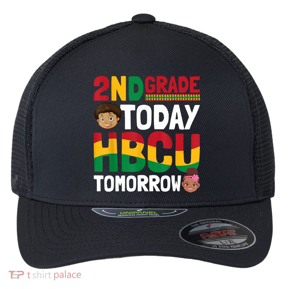 HBCU College Student 2nd Grade Today HBCU Tomorrow Flexfit Unipanel Trucker Cap