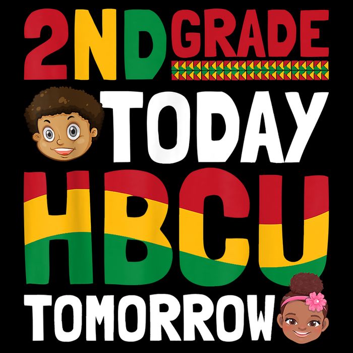 HBCU College Student 2nd Grade Today HBCU Tomorrow Flat Bill Trucker Hat
