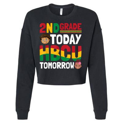 HBCU College Student 2nd Grade Today HBCU Tomorrow Cropped Pullover Crew