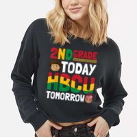 HBCU College Student 2nd Grade Today HBCU Tomorrow Cropped Pullover Crew