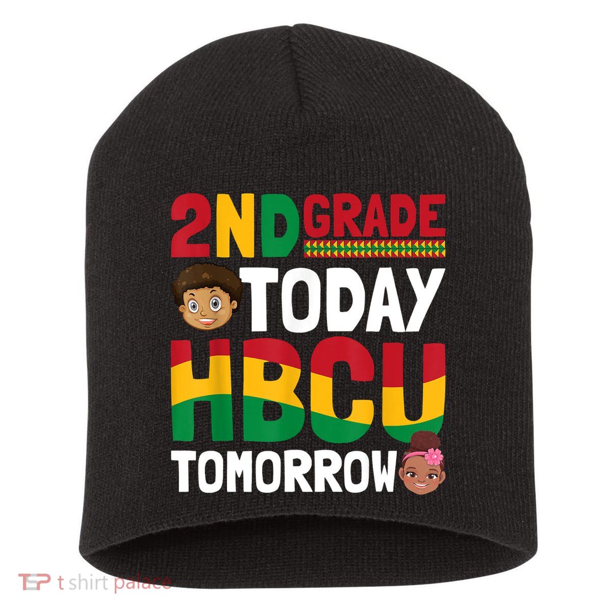 HBCU College Student 2nd Grade Today HBCU Tomorrow Short Acrylic Beanie
