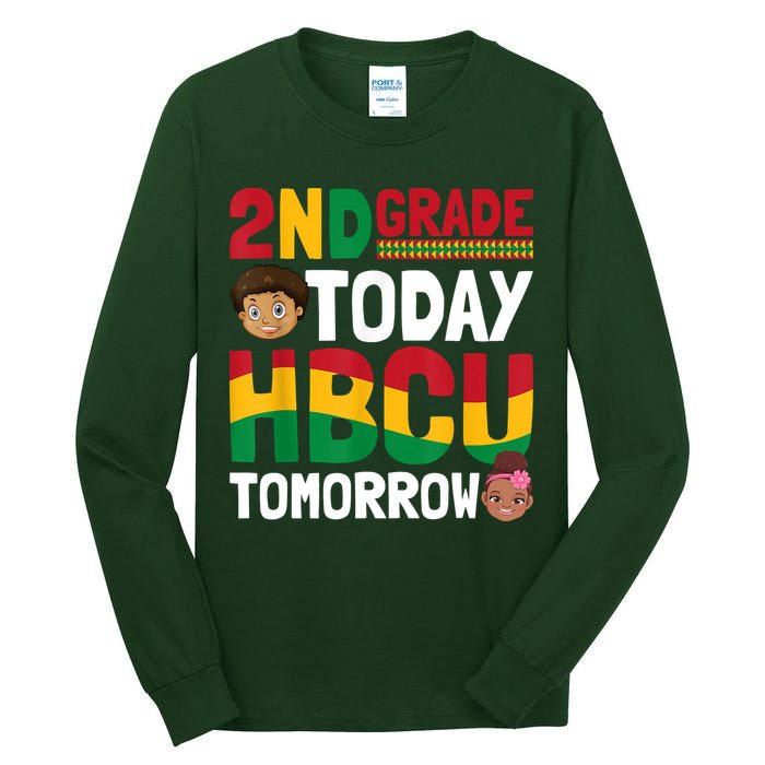 HBCU College Student 2nd Grade Today HBCU Tomorrow Tall Long Sleeve T-Shirt