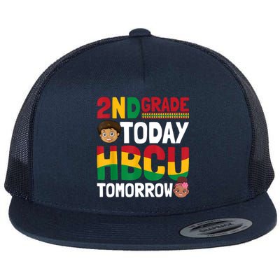 HBCU College Student 2nd Grade Today HBCU Tomorrow Flat Bill Trucker Hat