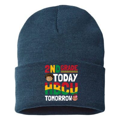 HBCU College Student 2nd Grade Today HBCU Tomorrow Sustainable Knit Beanie