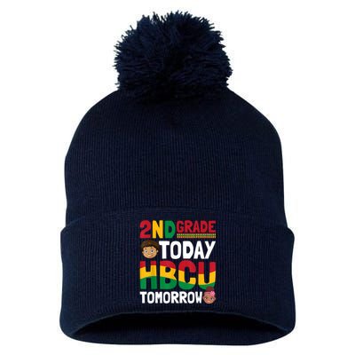 HBCU College Student 2nd Grade Today HBCU Tomorrow Pom Pom 12in Knit Beanie