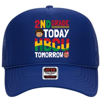 HBCU College Student 2nd Grade Today HBCU Tomorrow High Crown Mesh Back Trucker Hat