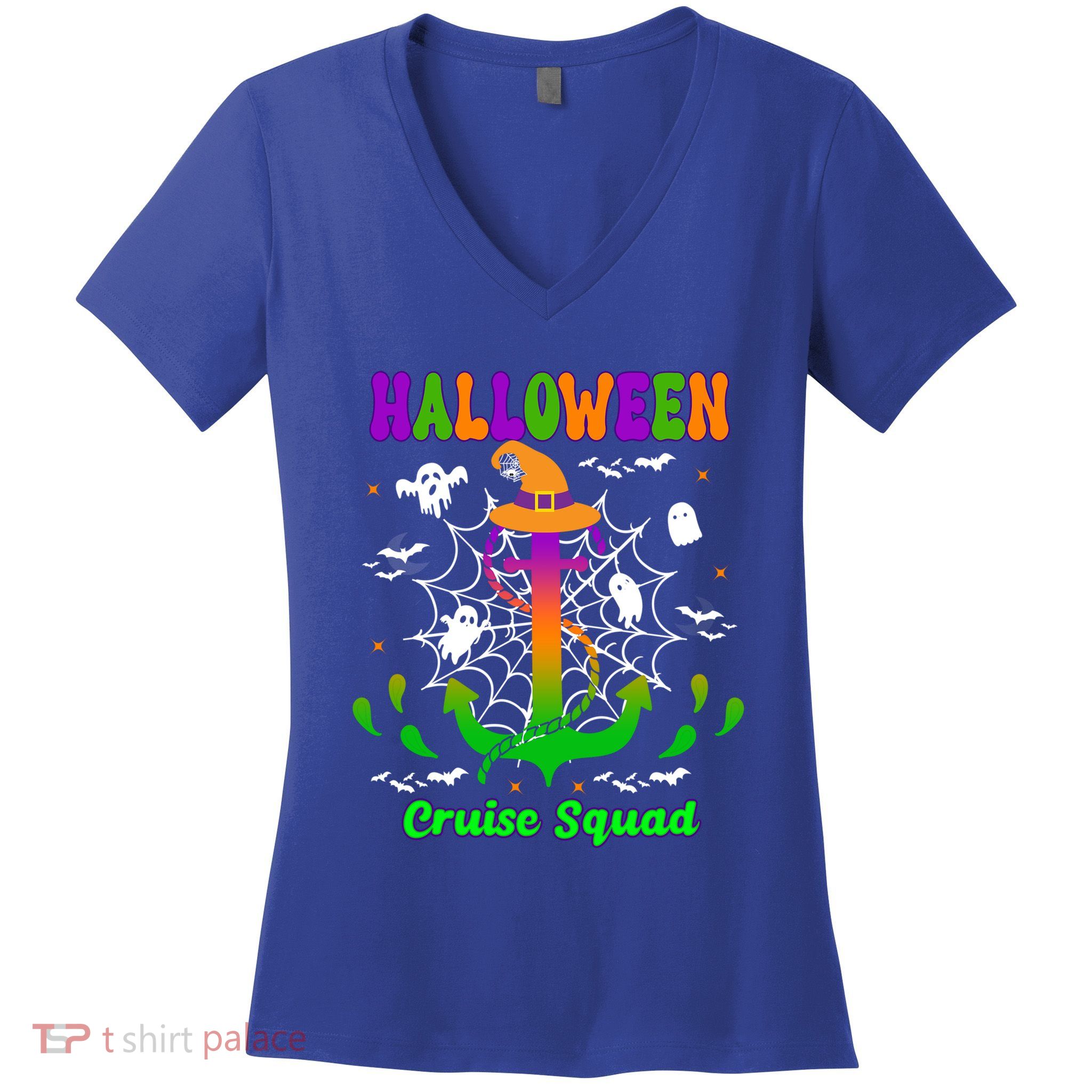 Halloween Cruise Squad Group Travel Trip Vacation Gift Women's V-Neck T-Shirt