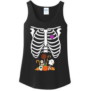 Halloween Candy Skeleton Rib Cage XRay Funny Ladies Essential Tank