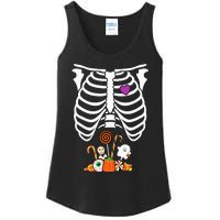 Halloween Candy Skeleton Rib Cage XRay Funny Ladies Essential Tank