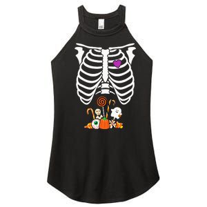 Halloween Candy Skeleton Rib Cage XRay Funny Women's Perfect Tri Rocker Tank