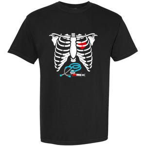 Halloween Costume Skeleton Stethoscope Needle For Nurse Meaningful Gift Garment-Dyed Heavyweight T-Shirt