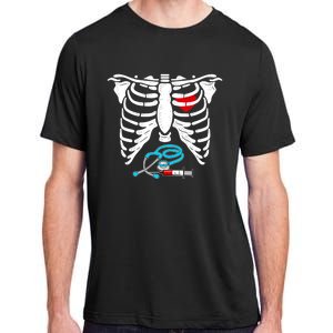 Halloween Costume Skeleton Stethoscope Needle For Nurse Meaningful Gift Adult ChromaSoft Performance T-Shirt