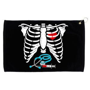 Halloween Costume Skeleton Stethoscope Needle For Nurse Meaningful Gift Grommeted Golf Towel