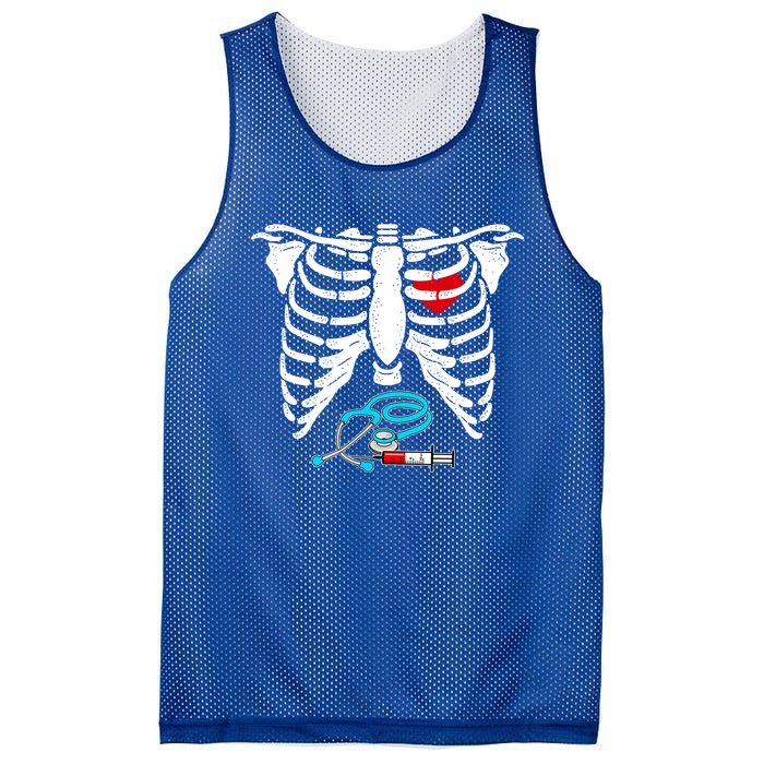 Halloween Costume Skeleton Stethoscope Needle For Nurse Meaningful Gift Mesh Reversible Basketball Jersey Tank