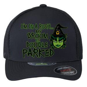 Halloween Costume Spooky Witch Broom Parking Gift Flexfit Unipanel Trucker Cap