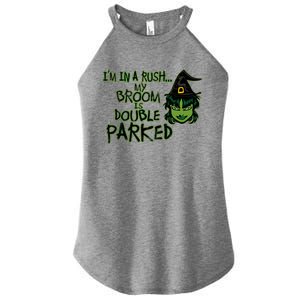 Halloween Costume Spooky Witch Broom Parking Gift Women’s Perfect Tri Rocker Tank