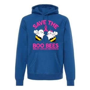 Halloween Cute Save The Boobees Boo Bees Breast Cancer Gift Premium Hoodie